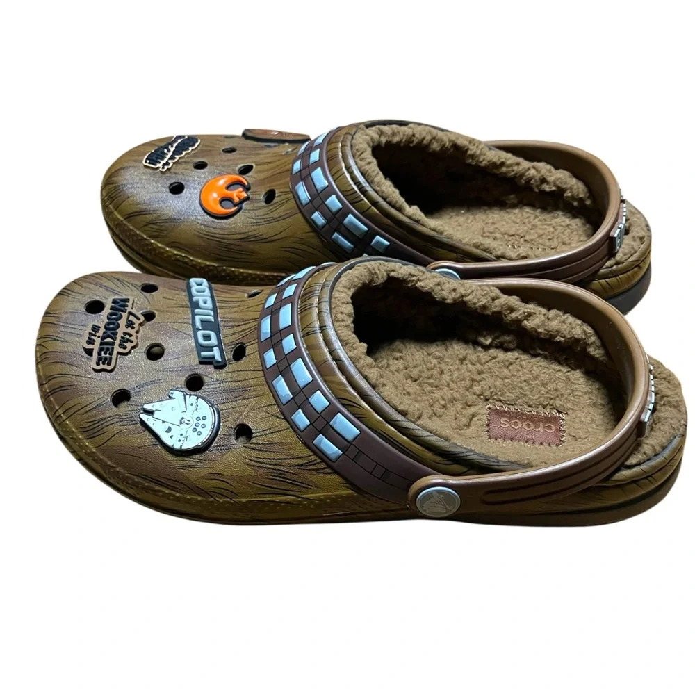 Star Wars Chewbacca X Crocs Classic Lined Clog Espresso Size Junior 6